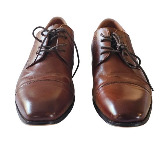 Florsheim Postino Cap Toe Oxfords, Brown Leather Shoes, Size 10D main image 10